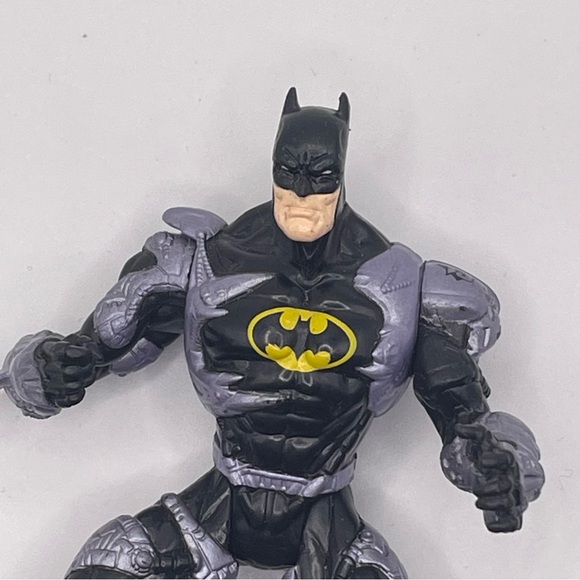 Batman Action Figure - Black and Gray DC Comics. I am Batman.  1996. Vintage. - Picture 5 of 7